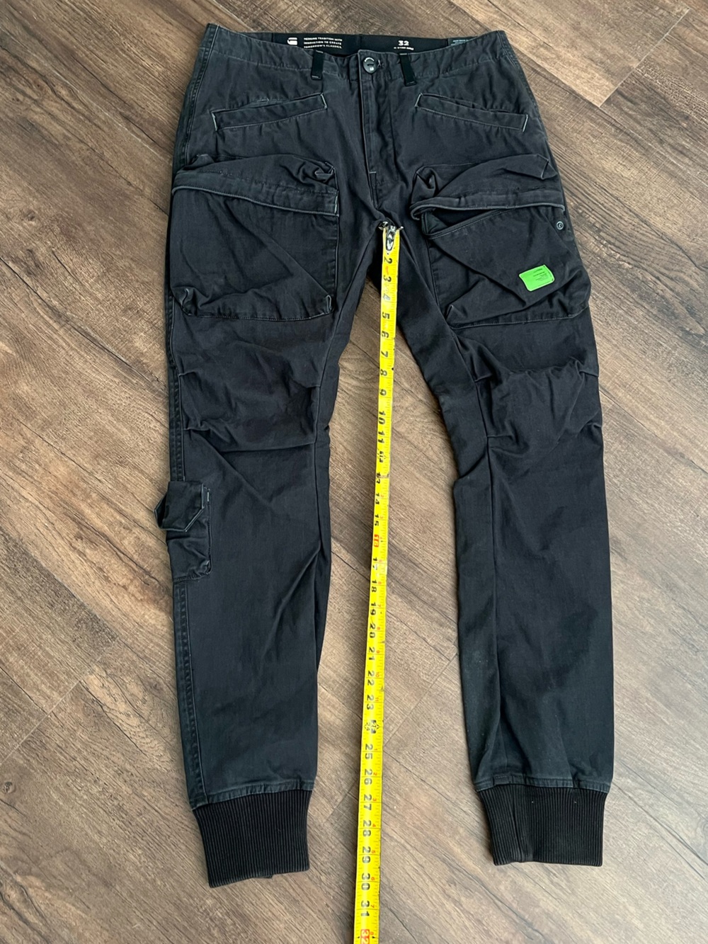 G-Star Black Cargo Joggers with Utility Pockets - Picture 2 of 10